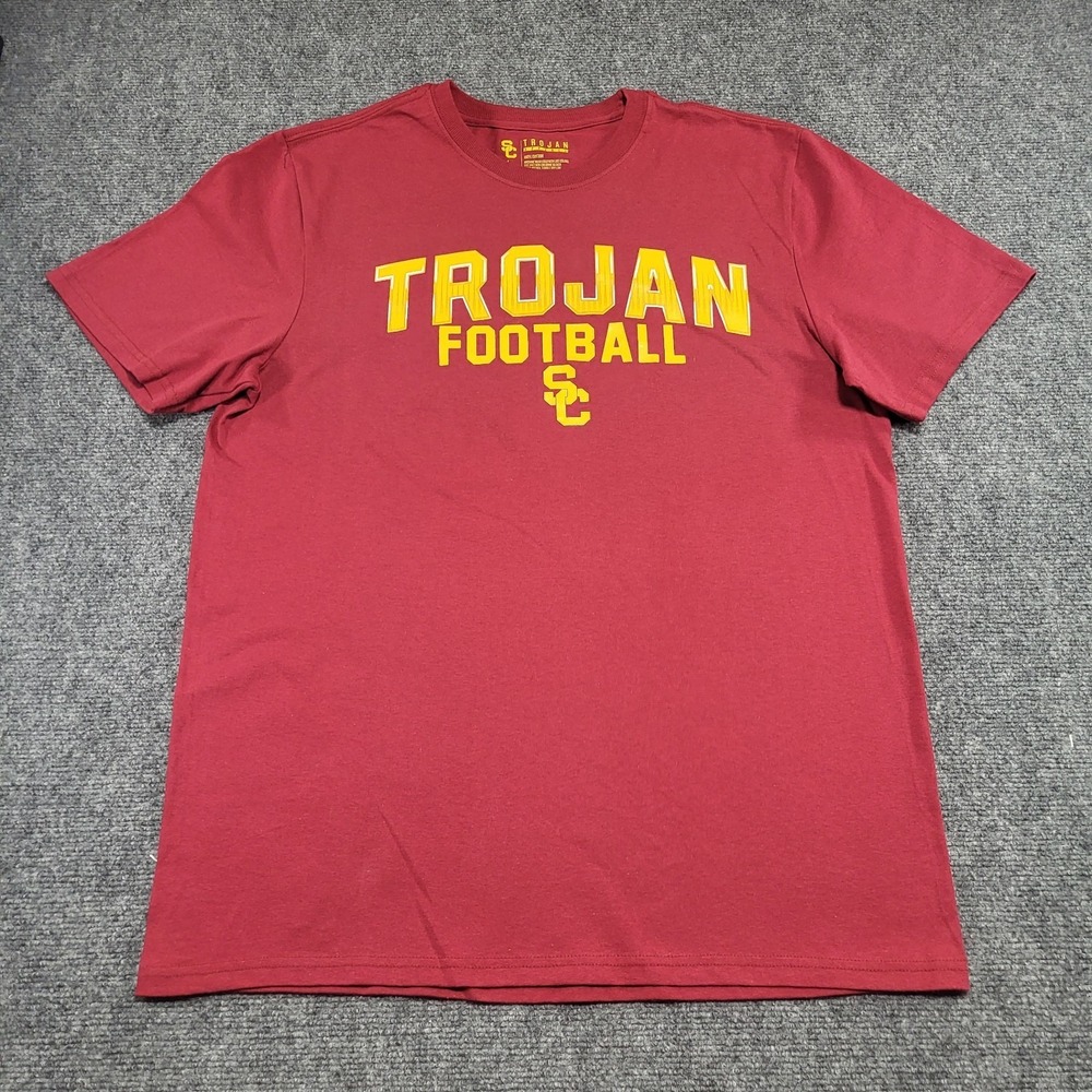 USC T-Shirt Mens University College Football League Graphic Team Size Medium Red